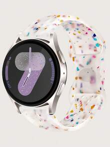 Dây đeo da báo khắc họa tiết hoa hai tông màu 20mm tương thích với Samsung Galaxy Watch 7 6 5 4 40mm 44mm/5 Pro/6 Classic 47mm/ Watch 4 Classic/Active 2, 45mm/Galaxy Active 2/Galaxy Watch 3/Watch 4 Classic 42mm 46mm Watch 6 47mm 43mm - 20mm - Xem 15