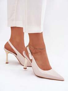 Women's Fashion Versatile Commuting Elegant High Heels - Beige - View 6