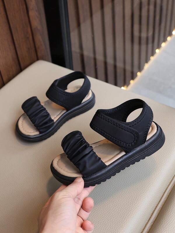 2025 Summer New Women Net Casual Flat Sandals, Soft Sole Non-Slip Lightweight Beach Sandals For Petite (Beige, Recommend To Order 1/2 Size Down)