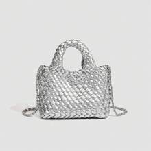 Cross-Border   Hot-Selling Woven Basket Bucket Bag 2025 New Chain Shoulder Handbag