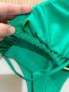 Triangle Bikini With Double Butterfly String Panties In Various Colors - Bandera Verde - Ver 3