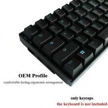 Keycap Set For Mechanical Keyboard Translucent ABS Cherry MX Keycaps Doubleshot OEM Profile Key Set For 61 87 104 MX Switches Mechanical Keyboard