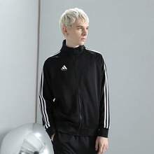 Adidas 男士经典三条纹舒适休闲运动夹克外套，TR30JT-BW-1 - TR30JT-BW-1 - 查看 7