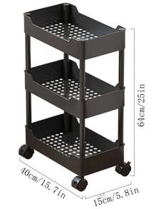 1pc Narrow Cart Slim Slide-Out Gaps Storage Rack, Movable Multi-Layer Kitchen Vegetable Bathroom Organizer