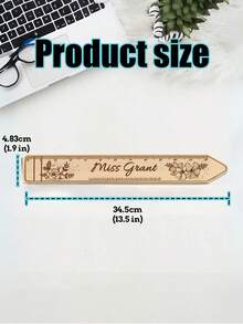 1 件定制个性化木尺教师节礼物木尺学校用品返校礼物教师尺 - 彩色 - 查看 2