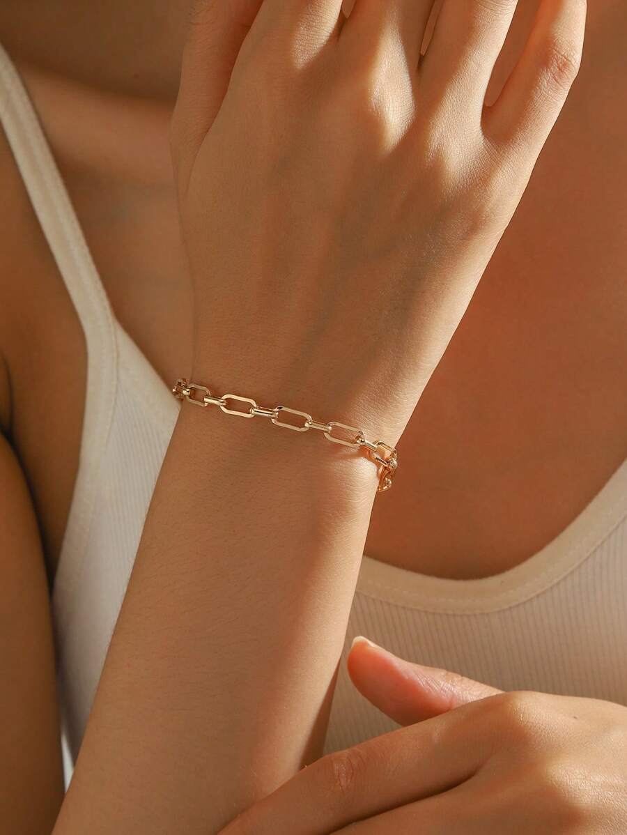 Nova pulseira minimalista feita à mão com design de cruz intrincado