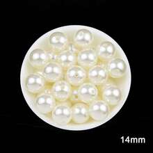 200/300/1000 颗带孔塑料仿珍珠，适用于 DIY 工艺品、珠宝、花瓶填充物、桌面摆件、婚礼装饰