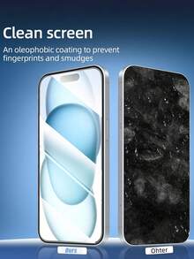 3片装全屏钢化玻璃屏幕保护膜，触控灵敏，防裂、防指纹、防气泡、防刮花，兼容 17、15、15 Pro、15 Plus、15 Pro Max、16 Pro Max、16、16 Plus、16 Pro、14 Pro Max、14、14 Plus、14 Pro、13 Pro Max、13、13 Pro、12、11、XR、XS、XS Max、6/7/8 Plus等机型。钢化玻璃材质，防护力强，经久耐用，适用于各种手机壳。