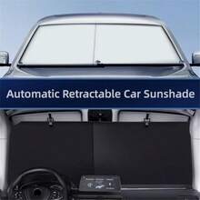 Automatic Retractable Car Sunshade Automatic Retractable Sun Shade for Car 2024 New Retractable Car Sun Shade Car Retractable Sun Shade Sun Visor for Car Windshield SUV - Un color - Ver 2