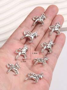 8pcs Cute Animal Shaped Zinc Alloy Pendants, DIY Jewelry Making For Necklace, Bracelet, Gift