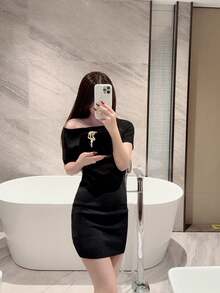 1 件闪光金属蛇皮手拿包，奢华闪亮复古金色迷你晚装钱包，时尚、迷人、精致、优雅的女士手提包，适合婚礼、主题正式派对、庆典、生日派对，配有链条 - 黑色 - 查看 11