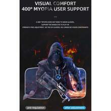 3D VR Glasses Smartphone Virtual Reality Goggles Helmet Headset Lenses Device Viar Smart Phone Controller Cell Mobile Video Game Compatible With 4-6.7 Inch Android And Apple Smartphones