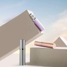 1 件 5ml 可再填充铝合金迷你香水雾化器 - 防过敏塑料，适合旅行和日常使用，是送给家人和朋友、婚礼、约会、运动、骑行的绝佳礼物