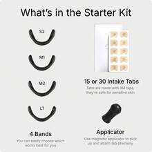 Magnetic Nasal Strip Starter Kit And 15 Day Supply Extra Strength - Đen mờ - Xem 4
