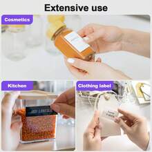 Label Makers - Barcode Label Printer Bluetooth Label Maker Portable Thermal Printer For Small Business, Address, Barcode, Logo, Clothing, Sticker Printers For Phones & PC, Black Pink White Yellow - màu đen - Xem 6