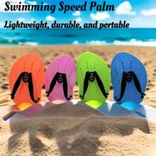 Schwimmhandschuhe mit Netzstruktur für Erwachsene & Jugendliche, Wassersport Trainingsausrüstung, tragbare Freistil Schwimmpaddles, Strandutensilien, Strandaccessoires, Poolschwimmhilfe - Verschiedenfarbig - Übersicht 3