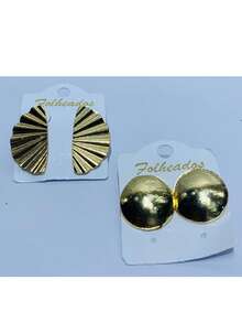 KITS OF 2 PAIRS OF PLATED EARRINGS - KIT 12 - Ver 2