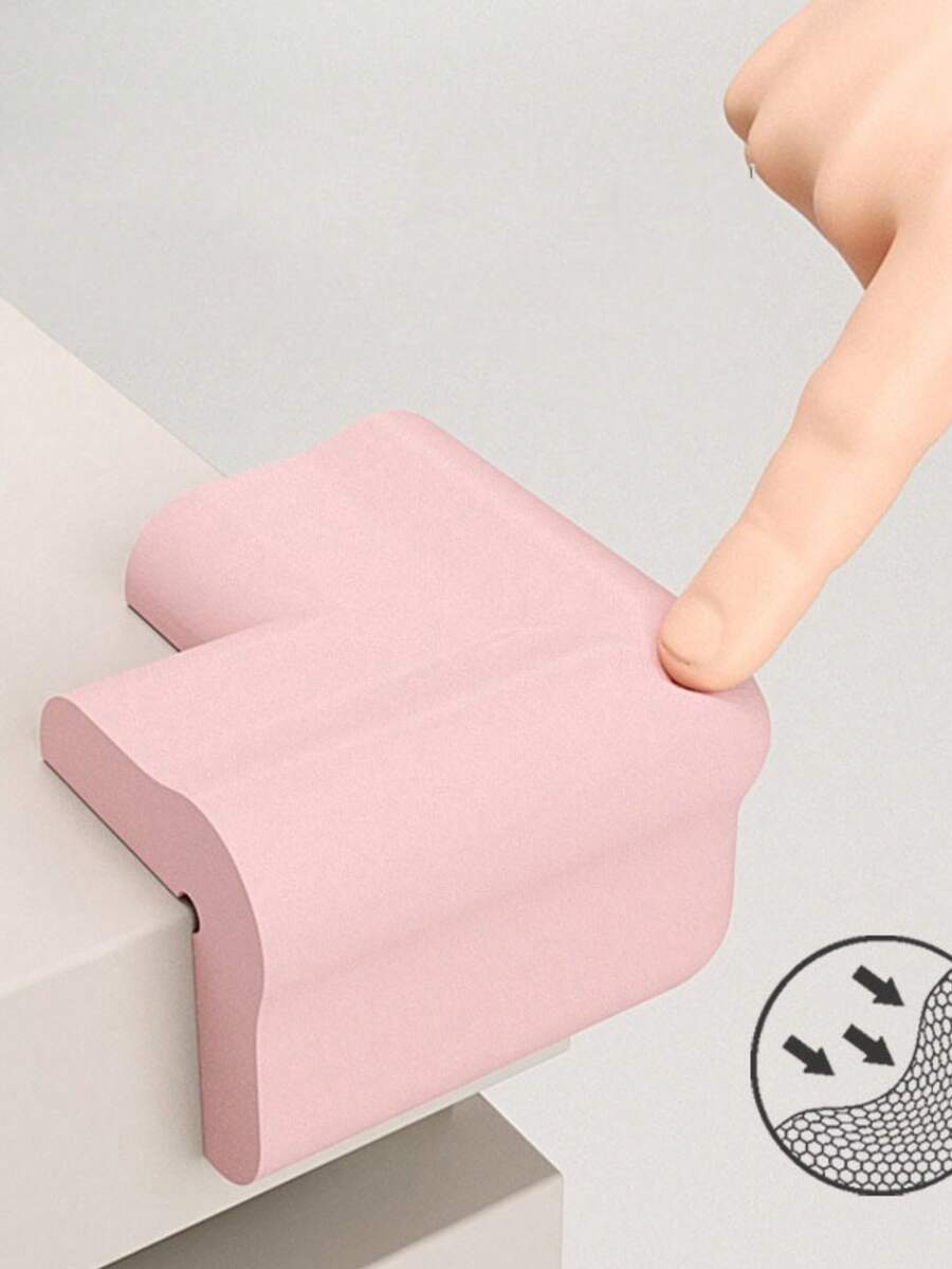 Safety Table Corner Protection Device, Table Corner Protector, Corner And Edge Protection, Transparent Table Corner Cover, Table Corner Protection Device, Table Corner And Sharp Corner Protection Device L-Shaped (Color Random)