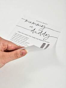 20 张“谁是妈妈还是爸爸”游戏卡、迎婴派对游戏卡、迎婴派对游戏和活动、适合男孩或女孩的趣味迎婴派对游戏