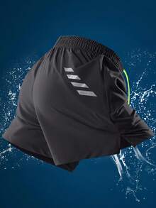 运动户外运动裤 裤子 男士运动裤 短裤 户外服饰 春夏服饰 运动上衣 短袖 日常休闲 跑步健身 舒适宽松 网球高尔夫 曲棍球 马术 - 灰色 - 查看 4