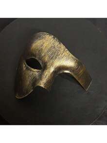 1 Buah Topeng Setengah Wajah Satu Mata Elegan untuk Kostum Phantom of the Opera, Set Topeng Pasangan Serasi untuk Pernikahan, Pesta Topeng & Pertunjukan Teater - Topeng Plastik dengan Visibilitas Satu Mata, Aksesori Kostum (Halloween, Opera) - MultiWarna - View 7