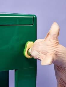 PETSIN 1pc Catnip Ball With Rotating Feature For Grinding Teeth And Cleaning, Catnip Ball Wall Sticking Crab Cat Toy, Suitable For Pet Cats To Play And Relieve Boredom Cat Chew Toy With Digestion Promoting Agent Catnip Ball, Adhesive Cat Toy, Teeth Grinding Stick, Pet Product Green Color