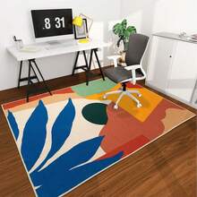 Chakme Office Chair Mat For Hardwood Floor, 48"X36" Easy Glide Computer Desk Mat Protector For Rolling Chair Under Desk Rug Nonslip Backing, Machine Wash, (Boho) - Colorful - View 1