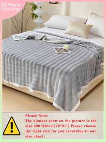1 pieza Manta suave con borde de felpa de microporo de color gris claro, manta felpuda de franela cálida para niños, niñas, estudiantes, hogar, oficina, dormitorio, viajes y camping, para todas las estaciones