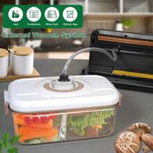 5-In-1 Food Vacuum Sealer Machine With Powerful Suction, Dry And Moist Food Fresh Sealing Machine For Meat, Vegetables, Millet (Sliver)