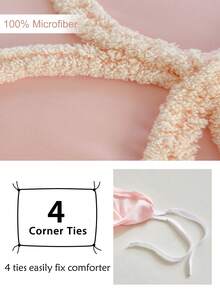 2/3pcs Pink Bow Pattern Tufted Polyester Duvet Cover Set, Chic Modern Luxury Bedding Set For All Seasons, Soft& Breathable (1 Duvet Cover+ 1/2 Pillow Shams, No Filler), Kids Teens Girls Bedding Set, Kids Gift