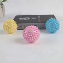 1个宠物玩具爪印磨牙球，耐用型磨牙玩具，适用于猫狗 - 彩色 - 查看 10