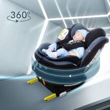 Reecle チャイルドシート 360° 回転式 新生児~12歳頃 0~36kg ISOFIX対応 シートベルト固定 (ブラック) - ブラック - チェックする 4