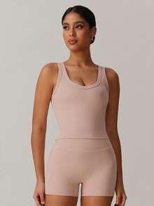 MASKERT 【2件套】女士套装瑜伽运动套装紧身跑步运动健身服套装居家通勤休闲舒适亲肤