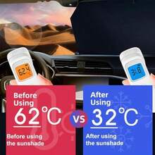 Automatic Retractable Car Sunshade Automatic Retractable Sun Shade for Car 2024 New Retractable Car Sun Shade Car Retractable Sun Shade Sun Visor for Car Windshield SUV - Un color - Ver 3