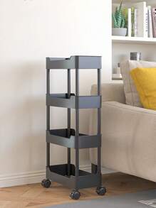 1pc Narrow Cart Slim Slide-Out Gaps Storage Rack, Movable Multi-Layer Kitchen Vegetable Bathroom Organizer
