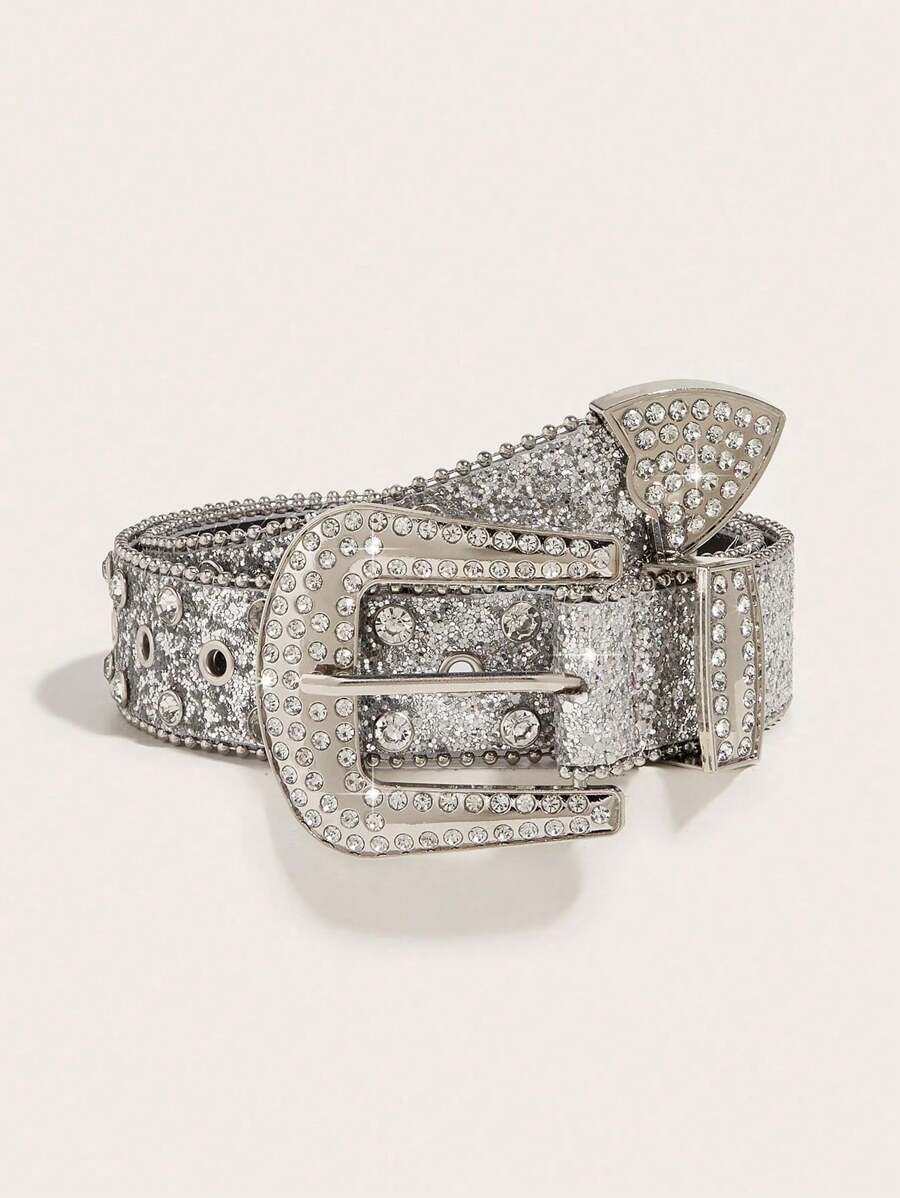 1pc Men's Heavy Rhinestone Glaring Eye Buckle Belt, Suitable For Daily, Party And Gathering Casual, Business, Boyfriend Husband Father Dad Men Gift, Daily Wear, Fashion, Teen, Outdoor, Vacation, Athletic, Travel, Street, Boho, Vintage Fall, Autumn, Halloween Autumn-Winter Accessories,Suitable For Teens, Youth,Men,Casual, Outdoor, Athletic, Vacation, Graduation Gifts, Birthday, Daily Wear