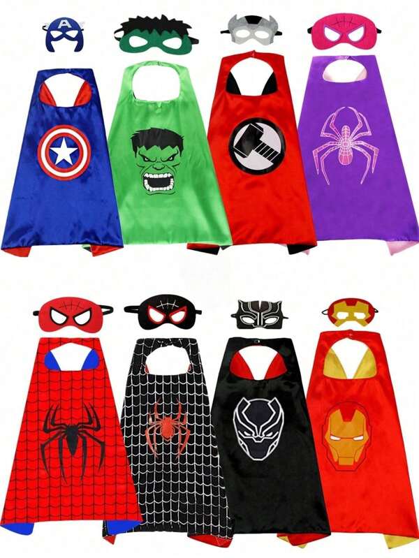 Disney Set de 2 piezas Capa y máscara de superhéroe para disfraz, ropa y accesorios de regalo