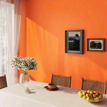 1 Rolle oranges selbstklebendes Tapetenmaterial mit dicker, kratzfester Hochglanzoberfläche für langanhaltend Vinyl-Kontaktfolie, geeignet für Küchenarbeitsplatten, Schränke, Schlafzimmer-Hintergründe, Heimdekoration, Möbelrenovierung, DIY-Installation und Entfernung. Maße sind 40 cm x 5 m/3 m/1 m Wandpapier, Wandaufkleber, Raumdekoration, Wanddekoration, Wandaufkleber