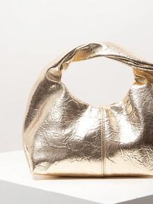 Y2K 极简主义顶部提手流浪包，女孩度假旅行钱包，可爱魅力手拿包，复古仿皮日常手提包，女士工作包（图案随机）