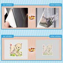 120PCS Aesthetic Stickers Vinyl Aesthetics Stickers For Scrapbooking, Diary, Laptop, Bumper, Skateboard, Water Bottle, Computer, Phone, Cartoon, Hard Hat, Car Stickers And Decals - Multicolor - View 6