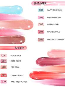 CATKIN丰唇蜜，保湿润色，令双唇更显丰盈，不粘腻，光泽妆效，持久保湿 C05 巧克力琥珀色 - C05 Chocolate Amber - 查看 10