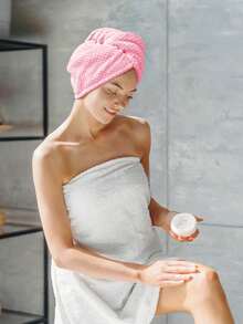 2 Packs Microfiber Hair Towel Wrap For Women, Super Absorbent Quick Dry Hair Turban For All Hair Style Anti Frizz, Large Hair Drying Towel With Button,Back To School,Travel Holiday Essentials,Hair Accessories For Women - Multicolor - View 7