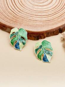 Elegant Leaf Earrings For Women,Suitable For Vacation Daily Wear