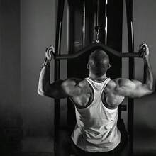 Steel Rubber Pulldown Bar 400kg/881.8lb Load Capacity 82cm/32.3in Length For Home Gym Cable Machine - Black - View 6