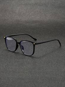 1 副男女通用复古 Y2K 风格透明镜片眼镜，休闲装 - 彩色 - 查看 1