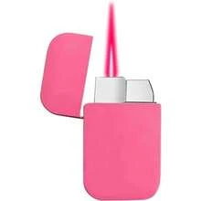 Torch Lighter Pink Flame Lighter Cute Pink Glitter Torch Windproof Cool Lighter Metal Refillable Butane Lighter Outdoor Indoor Camping Candle Birthday Gift Without Butane-Local Delivery - Hồng - Xem 1