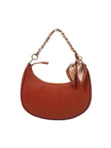 1条替换表带 - 链条肩带、午餐盒包带、印花围巾带、手工编织手链 - 棕色 - 查看 5