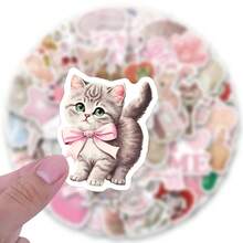 120PCS Aesthetic Stickers Vinyl Aesthetics Stickers For Scrapbooking, Diary, Laptop, Bumper, Skateboard, Water Bottle, Computer, Phone, Cartoon, Hard Hat, Car Stickers And Decals - Multicolor - View 5