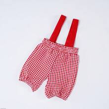 Set de 3 piezas con delantal de chef, sombrero y pañuelo para recién nacidos, pantalones con rayas rosadas y un gorro blanco elástico, accesorios de fotografía para bebés niño y niña como cocinero para sesiones fotográficas - Multicolor - Ver 3