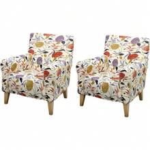 Local Delivery - Banquet Armchair Slipcover Printed Chair Covers With Arms Stretch Club Chair Slipcover Soft Armchair Sofa Covers Anti-Slip Furniture Protector For Dogs Pets Home Living Room Decor, 14 - 50 - 查看 7